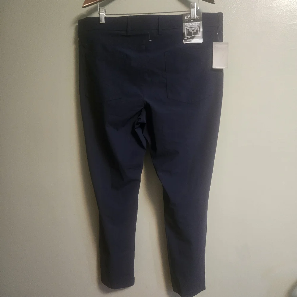 NWT Callaway Pants 38x30 (40x29) Stretch Waistband Opti-Dri Golf Performance - Picture 4 of 6